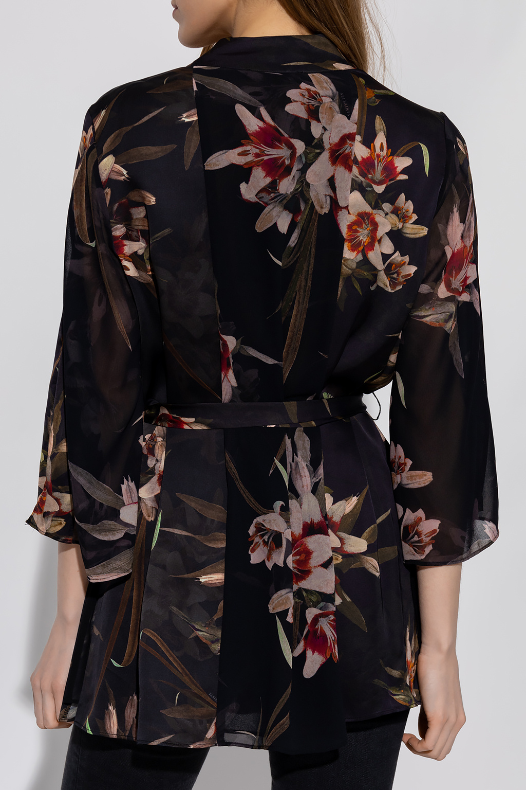 Elsie' kimono with floral motif AllSaints